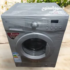  4 غساله ال جي الجباره 7 كيلو فل اتوماتيك دايركت درايف انفيرتر بحال الوكاله شبه جديده