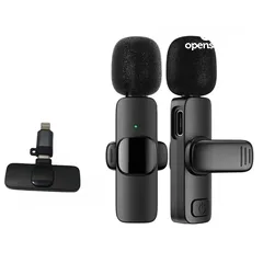  2 مايكروفون تسجيل على الهاتف wireless microphone K11