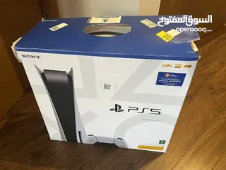  6 PlayStation 5 (UAE Version) Disc Version Console With Controller One-year Official Warranty