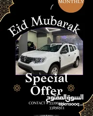  1 RENAULT DUSTER 65 Bd monthly Eid Mubarak offer only