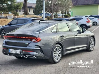  10 KIA K5 Hybrid 2021 بانوراما فل عداد قليل كارسير شخصي عداد اصلي