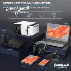  6 بروجكتر 4K نظام HD أعلى مواصفات نظام WI FI والبلوتوث اخر اصدار في سوق ويدعم جميع مداخل