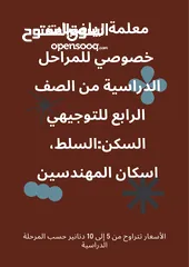  1 مدرسة خصوصية لمادة الرياضيات لجميع المراحل الدراسية – من الصف الرابع حتى التوجيهي