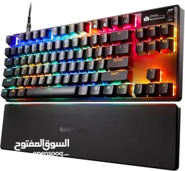  8 SteelSeries Apex Pro TKL Gen 3 HyperMagnetic افضل كيبورد في العالم من ستيل سيريس قابل لتعديل السرعة