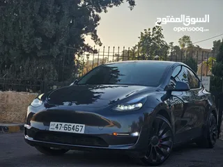  11 TESLA MODEL Y PERFORMANCE LONGRANGE DUALMOTOR 2022  تيسلا موديل واي بيرفورمانس مميزه جدا 2022