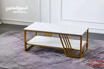  3 طاولة قهوة عصرية بتصميم فاخر  تجمع بين الأناقة والعملية لتضيف لمسة جمالية راقية لغرفة المعيشة.