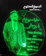  4 تفصيل هدايا مضيئة بكل الاشكال وحسب الطلب