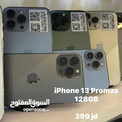  10 iPhone 13 Promax 128GB / Battery : 83% - 88% مستعمل بحالة الوكالة