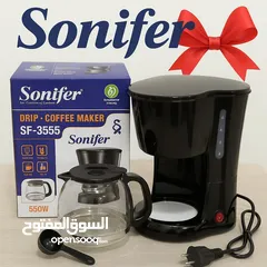  1 صباحك أجمل بفنجانك الجاهز! ماكينة Sonifer Drip Coffee Maker سهولة – سرعة – طعم لا يقاوم!