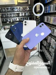  1 iPhone 12 128GB بطاريات من 87% ل 93% الاجهزة تب نضافةمش مفتوح ولا مغير فيها اي اشي متوف جميع الوانه
