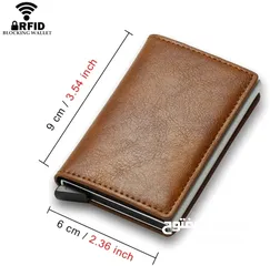  2 Rfid Credit Card Holder Men Wallets Bank Cardholder Case Small Leather Slim Thin Magic Mini Wallet