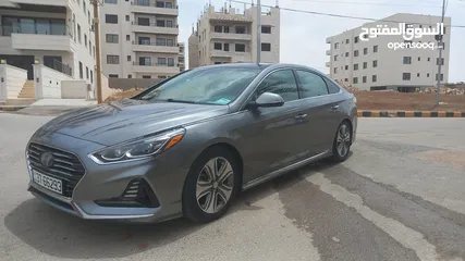  22 هونداي سوناتا 2018 لون فيراني فحص كامل كلين تايتل مالك واحد بالأردن وبامريكا أعلى صنف بالاضافات بسعر