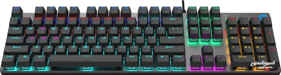  8 GK400F keyboard hp Mechanical Gaming كيبورد جيمنج من اتش بي مواصفات ممتازة مضيئ