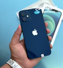  4 عرض خااص : iPhone 12 128gb هاتف نظيف جداً بحالة الوكالة بدون اي شموخ أو مشاكل مع ضمان و ملحقاتة