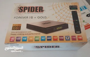  2 رسيفر سبايدر فوريفر Spider forever 10 gold +