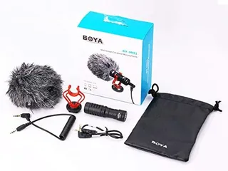 2 مايك تسجيل احترافي من براند بويا الأصلي للتسريمنغ والبودكاست Boya BY-MM1 Mic for PC & Smart Phone