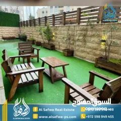 7 شقه فخمه للايجار مع حديقه خارجيه شارع القدس قرب بكدار