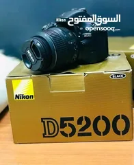  2 Nikon d5200 - DSLR professional camera  with lens - كاميرا نيكون احترافية