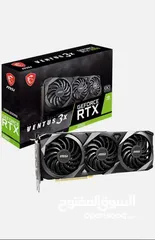  1 MSI Gaming GeForce RTX 3060 12GB Graphics  كرت شاشة Card RTX 3060 Ventus 3X 12G OC