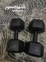  1 " for sale 2 pieces  " 2 dumbell 10kg each