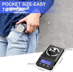  2 ميزان الكتروني ذهب و فضه و مجوهرات و مستحضرات ثمنيه و طبيه مع وزنه ومحقان وملقط