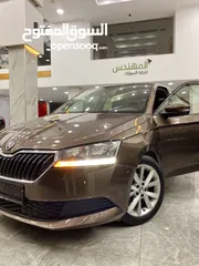  11 سكودا فابيا اوتوماتيك باللون البني المميز  2020 ترخيص 2019