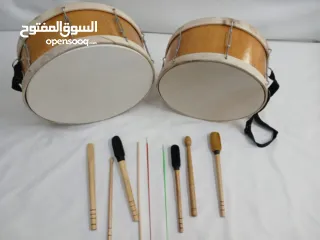  5 طبول للدبكات وزفات الاعراس شغل يدوي جلد طبيعي 100%