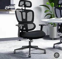  2 كرسي مكتب شبكي مع مسند رأس ثلاثي الأبعاد كرسي عالي الظهر مع مسند ذراع 8D للكمبيوتر بسعر حصري