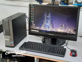  1 DELL i7 3.4Ghz PC 16 GB RAM 256GB SSD 22"FHD Monitor Built-in Camera, Speaker Fast Working