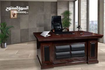  21 مكتب مدير مودرن (اثاث مكتبي -خشب-زجاج ) elegant modern office furniture desk
