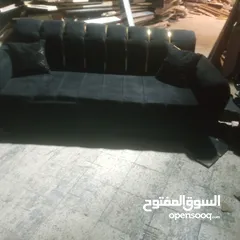  6 طقم كنب 7مقاعد بحالة ممتازة