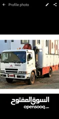  2 رافعة هياب شاحنة کرین ونش للایجار Hiab Truck with  Crane available for Rent