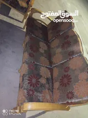  1 طقم مرس  سبع مقاعد خشب زان وكاله