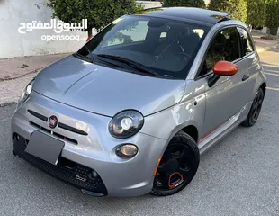  1 فيات 500 كهربائيه بالكامل موديل 2015 عداد 82000 الف كيلو فحص كامل بحالة ممتازه جدا
