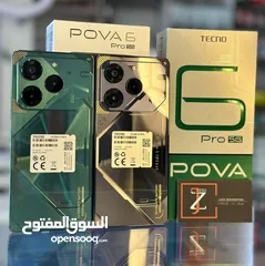  1 جهاز جديد pova 6 pro 5G رام 24 جيجا 256 مكفول سنة متوفر توصيل