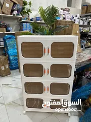  1 الخزانة العملاقة – لمسة رفاهية لبيتك!  تصميم راقي + أبواب شفافة مودرن خامة بلاستيك قوية ومتانة عالية