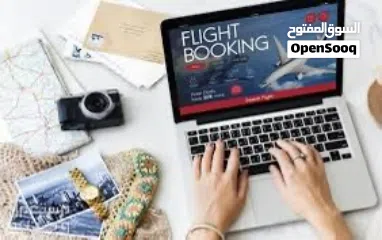  1 عمل حجوزات تذاكر طيران وفنادق