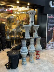 2 طبله جوهره الفن الخام الذهبي مقاس 22 الأصلي