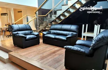  1 طقم كنب 4 مقاعد جلد مكفول موديل الدب الأصلي احذروا التقليد توصيل مجاني لعمان والزرقاء