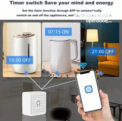  1 مفتاح تحكم ذكي WiFi - جهاز تحكم عن بُعد للأجهزة الكهربائية- تحكم بجهازك أينما كنت