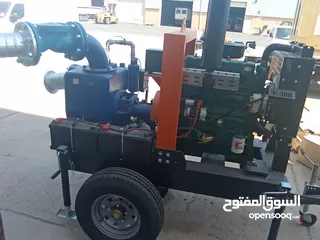  2 للبيع مضخه 6 إنش تعمل بالديزل مع مقطورة جديده New 6” diesel pump with a trailer