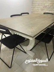  3 Wooden dining table