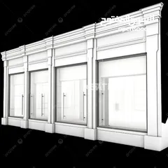  3 محلات للايجار في برقين  شارع رئيسي