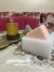  4 شمع جاهز للبيع روائح بتجنن شوكولا وحليب حجم كبير