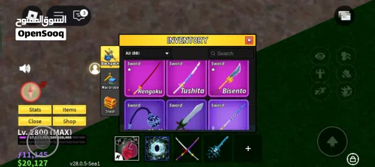  11 للبيع حساب بلوكس فروت قوي تقريبا كل شي في اللعبه blox fruit account strong for sell