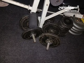  8 كروس + بنش +بار+وزنات للبيع