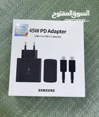  2 شواحن ال SAMSUNG الفيتنامي الاصلي 45W   بسعر حرق PD بسرعه فائقه ختم شركه سامسونج الاورجنال
