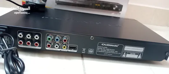  17 مشغل دي في دي DVD حديث نوع Olsenmark شاشة تحكم ريموت مخارج HDML MP3  و USB
