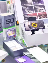  8 مشغل فقط Not 50 pro رام 16 جيجا 256 مكفول سنة أغراضة والكرتونه الأصلية متوفر توصيل