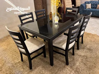  1 سفره 6 كراسي فخمه جداً